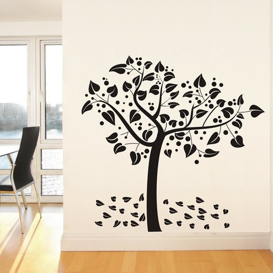 Stablo na zidu za predložak za fotografije - Drvena šablona. Šablone za rezanje stabla
